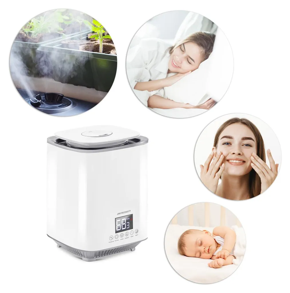 Humidificateur d'air maison Berdsen BD-502 blanc avec diffuseur brume - 15