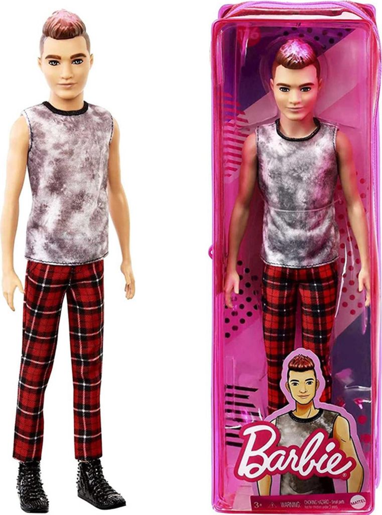 Bábika Barbie Model Ken Kárované nohavice 176 GVY29 Obrázok produktu 