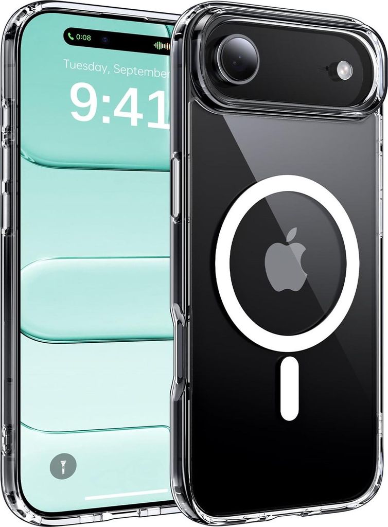 MorFansi fuer iPhone 17 Air Huelle mit Kameraschutz fuer Magsafe (TOP Militaerschutz & Magnetkraft) Extrem Haltbarkeit Huelle iPhone Air Case Stoss...