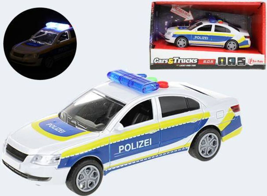 Polizei Reibung mit Licht und Ton 15 cm