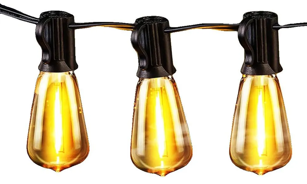 Guirlande lumineuse d'extérieur 14m étanche avec 25 ampoules G40