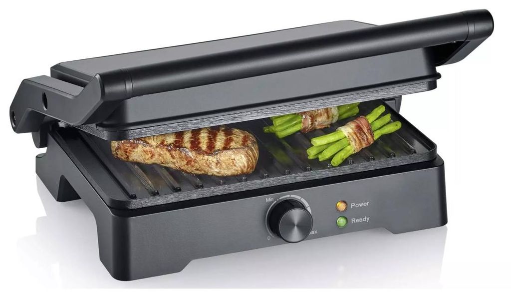 SEVERIN Grill - KG2391 - Cooking surface 28x17cm - Opening Immagine del prodotto 