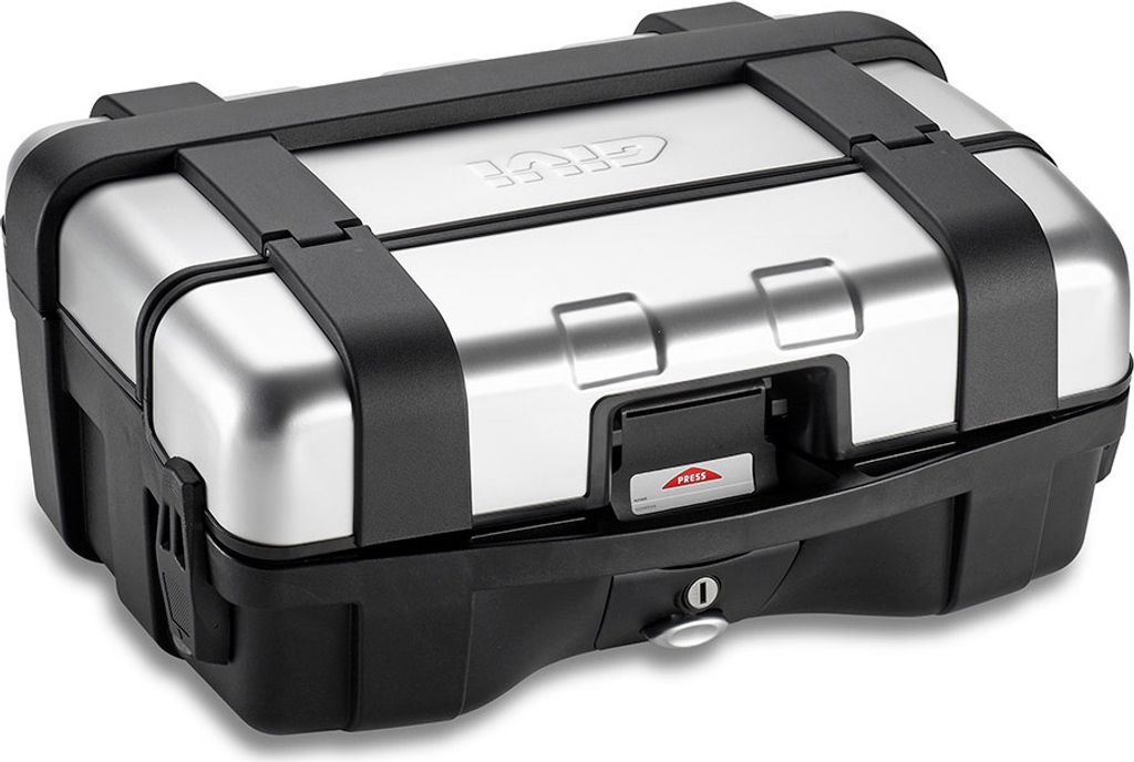 GIVI TRK33N Trekker Monokey Seitenkoffer, silber/schwarz, Produktbild 