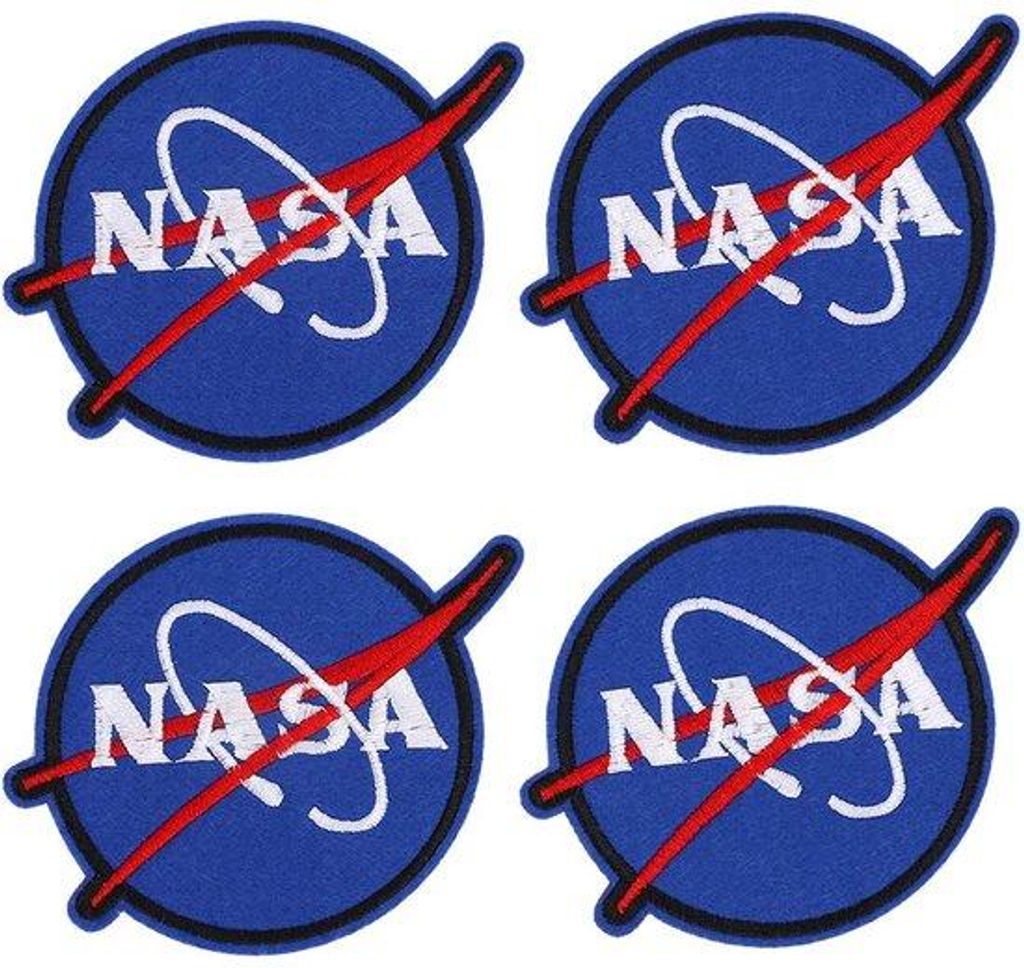 Kovové nášivky NASA na oblečení a doplňky, sada 8 kusů Obrázek produktu 