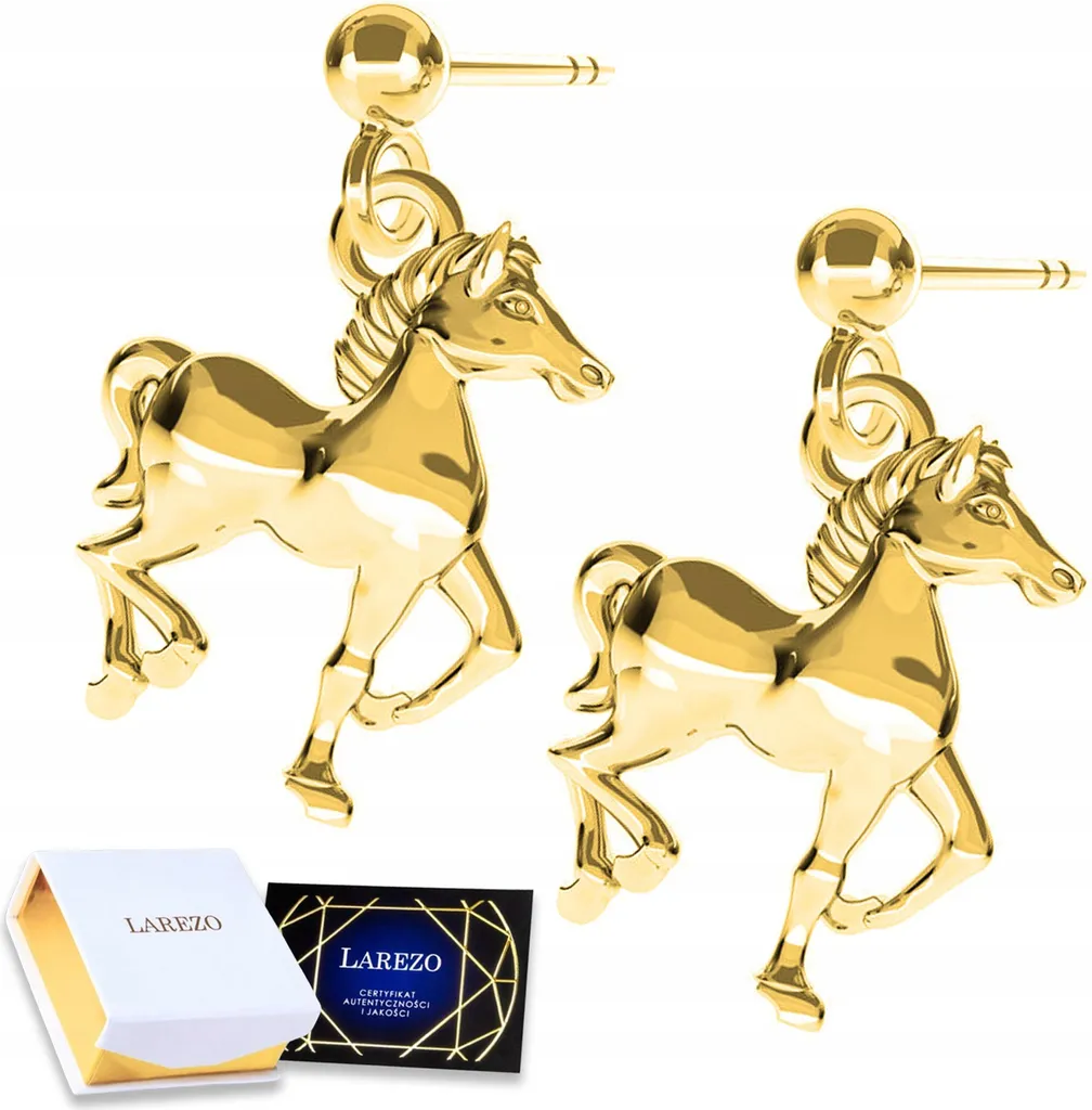 Orecchini A Forma Di Cavallo, In Argento Sterling 925, Con