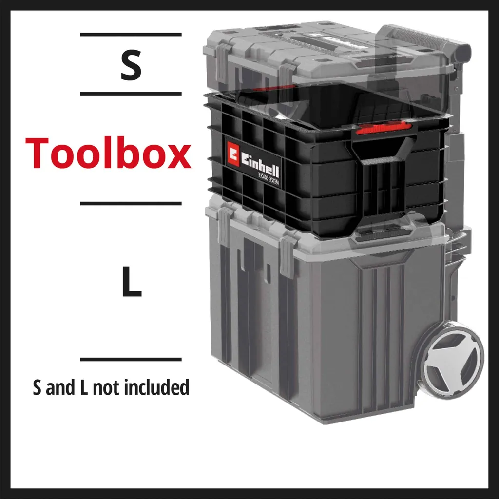 Coffret de rangement Einhell E-Case mallette à outils empilable vide - 5