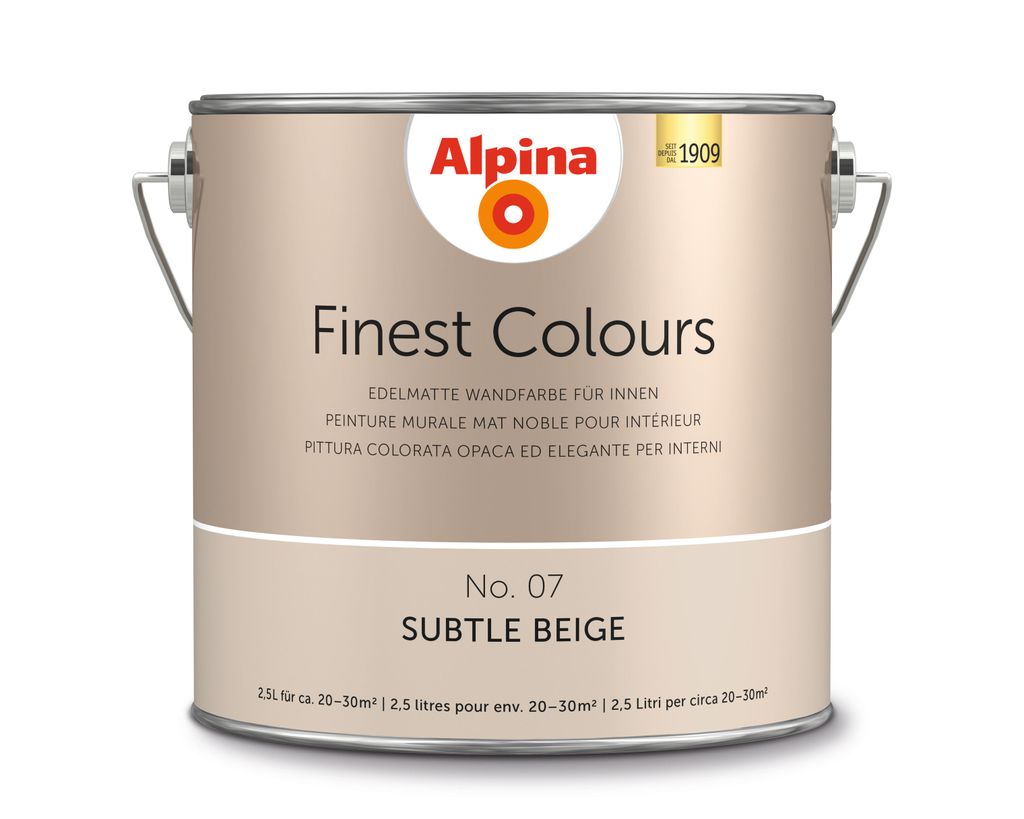 Alpina Finest Colours No. 07 Subtle Beige 2,5 Liter