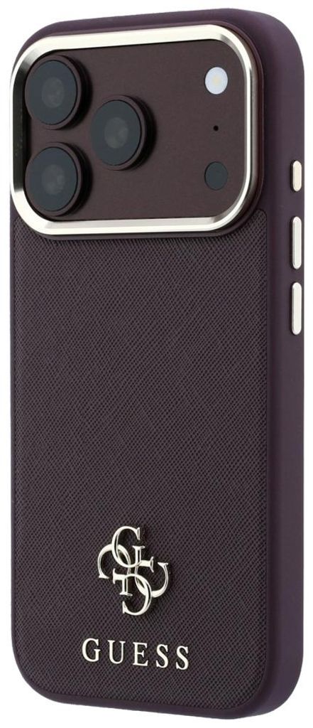 Handyhülle Guess Saffiano Small 4G Classic Logo für iPhone Produktbild 
