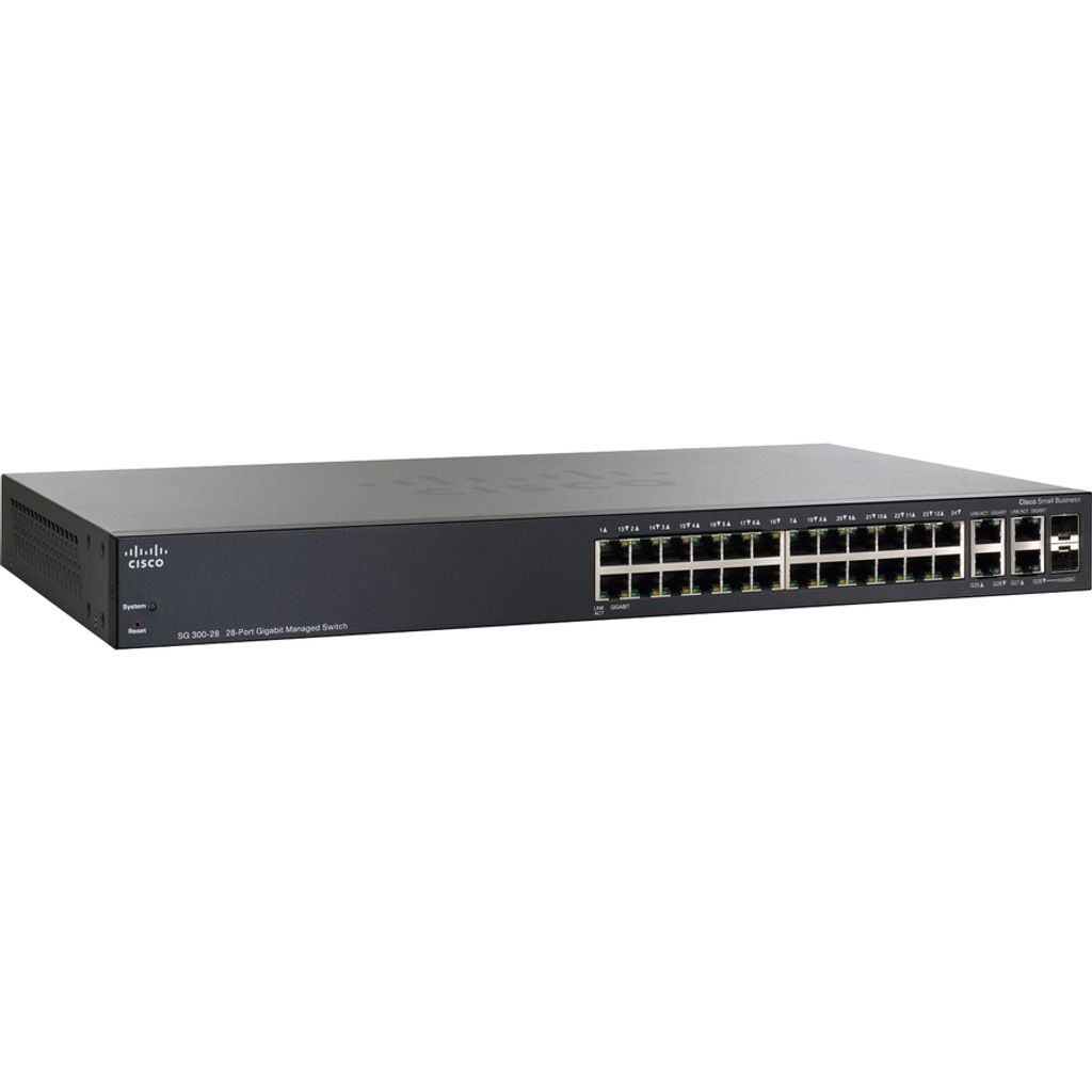Cisco SG300-28MP, Managed, L3, Gigabit Ethernet (10/100/1000), Power over Ethernet (PoE), Rack-Einbau
