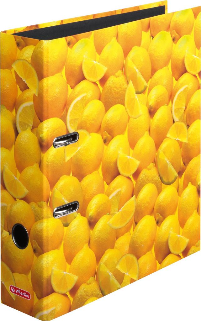 Herlitz Motivordner Obst 80 mm DIN A4, Motiv:Zitrone Produktbild 