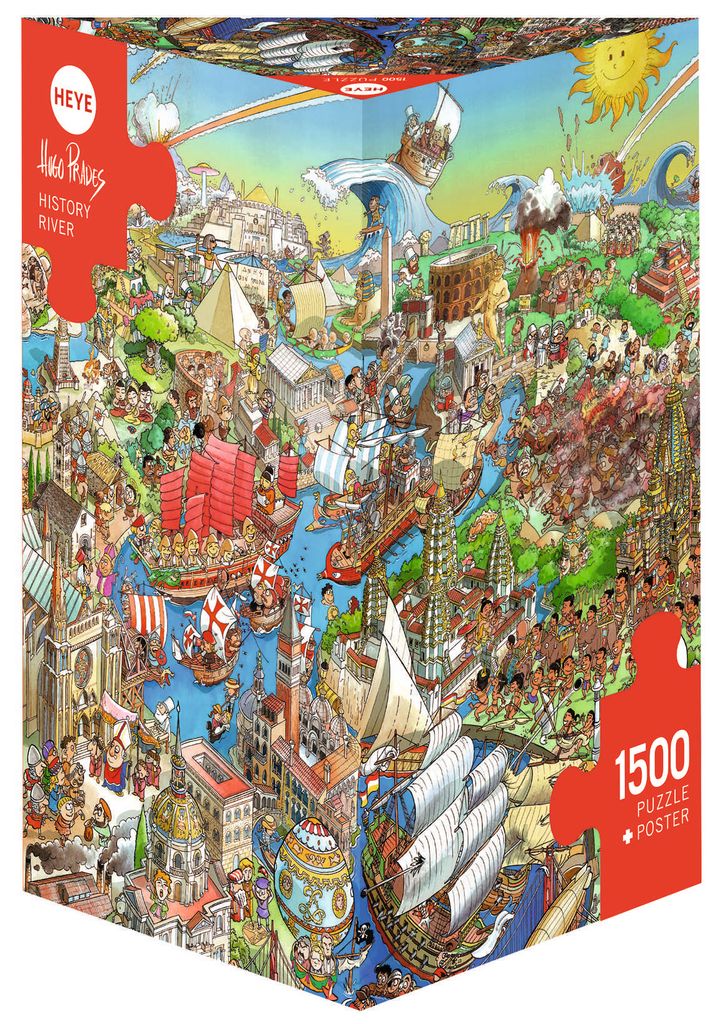 HEYE Puzzle Historischer Fluss 1500 Teile Produktbild 