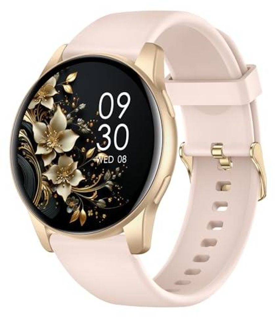 Smartwatch Damen Herren, 1.38 Zoll HD-Display Smart Watch mit Bluetooth Anrufe, Fitness Tracker mit Herzfrequenz SpO2 Schlafmonitor Schrittzähler,...