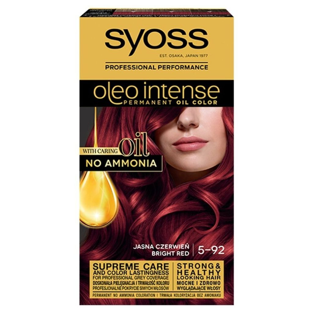 Syoss Oleo Intense Haarfarbe Helles Rot 5-92 - 142 ml Produktbild 