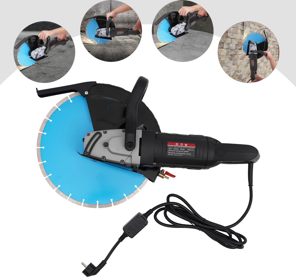 Elektrische Betonsäge, Schneidekreissäge, schnurgebundene Betonsäge, Betonsäge, Konkrete Säge