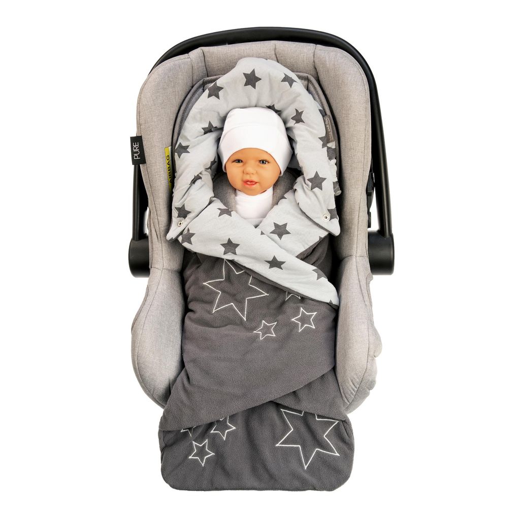 DE Babydecke Einschlagdecke Babyschale Winterfußsack Babybett Swaddle Schlafsack 
