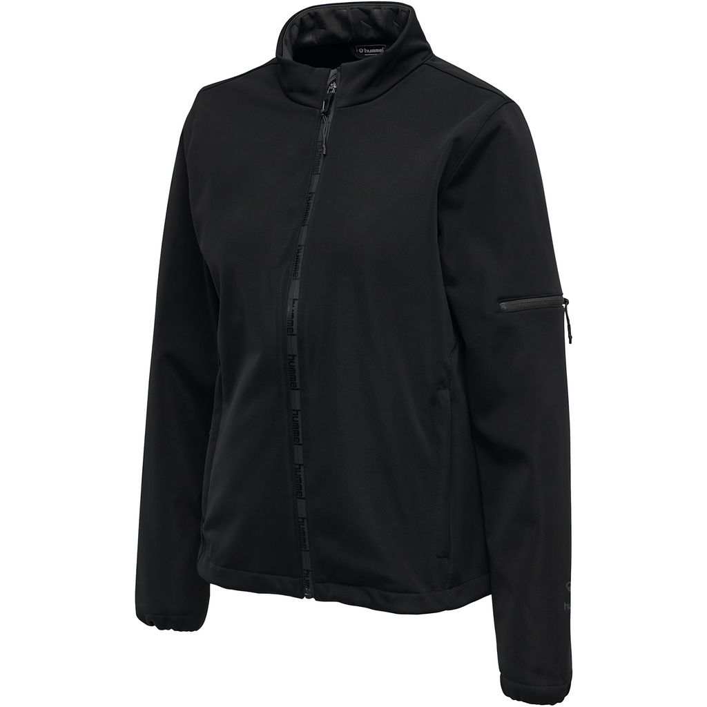 hummel hmlNORTH SOFTSHELL JACKET WOMAN - BLACK/ASPHALT - 2XL