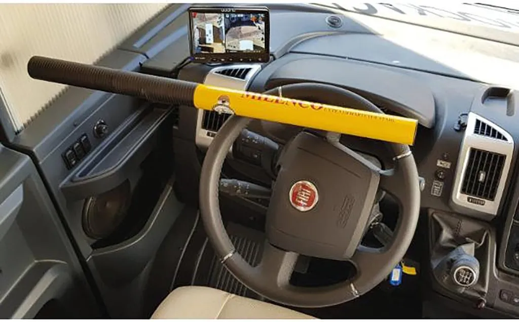 Antivol De Volant Milenco Haute Sécurité XL Pour Camping-car Et Fourgon
