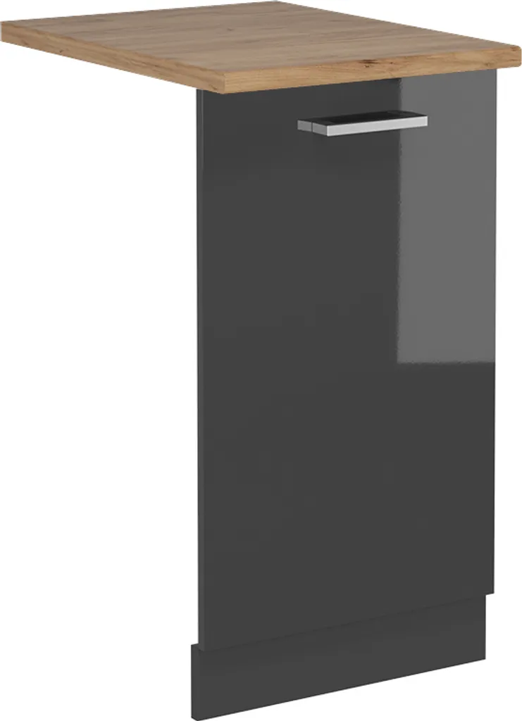 Vicco R-Line Pannello Lavastoviglie 45 cm Antracite Lucido Rovere