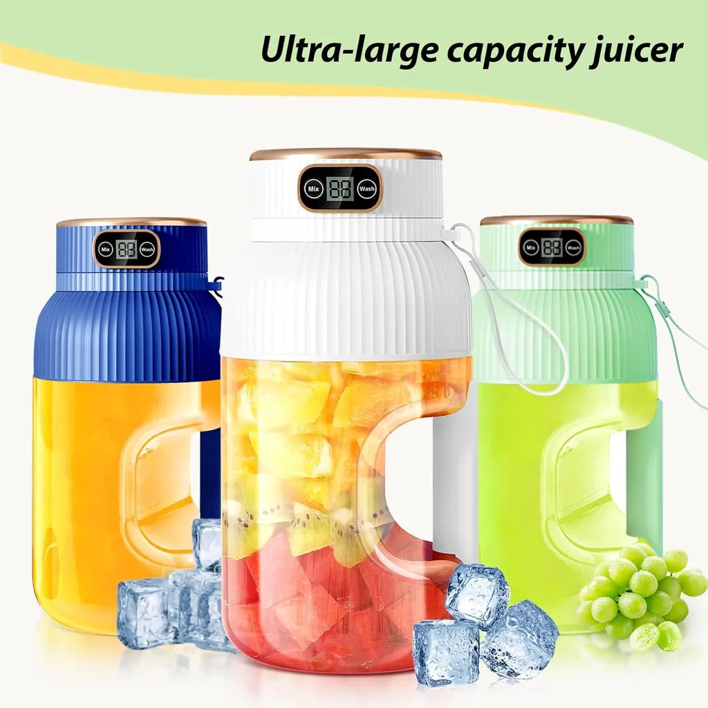 Frullatore a Colonna Blu 1.2L 10 Lame - Design e Performance - 2