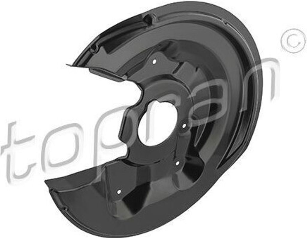 TOPRAN Spritzblech Bremsscheibe für VW GOLF VI (5K1) Hinten Links 117 961 Ankerblech