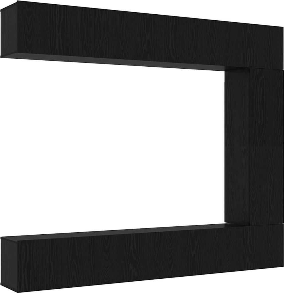 TV-Schrankset 5 pcs Schwarz Eichen-Optik Holzwerkstoff