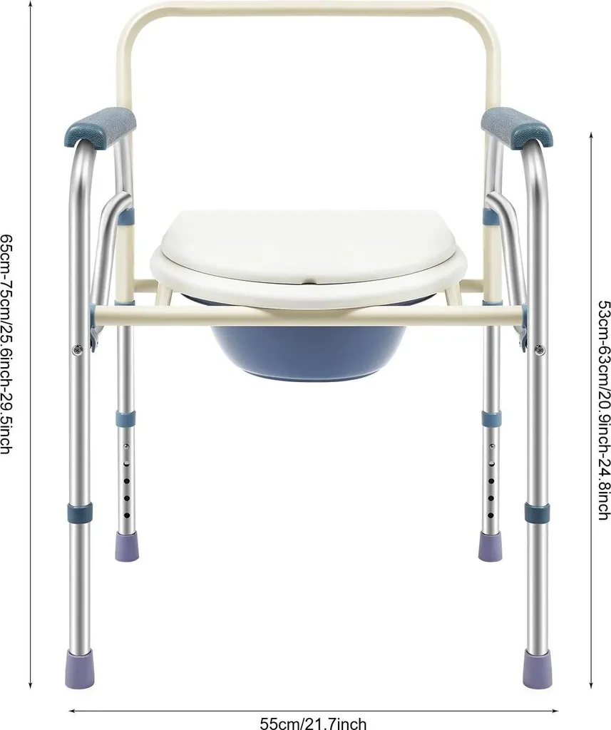 Tabouret commode réglable et pliable blanc modèle CONFORT-2024
