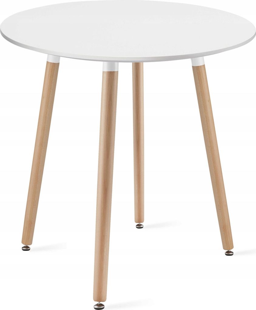 Stół Okrągły Biały do Jadalni Kuchni Salonu ONE 60cm Zdjęcie produktu 