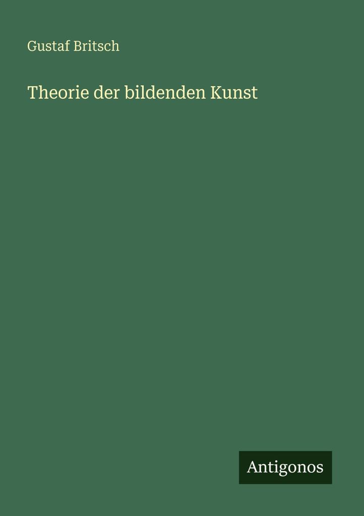 Theorie der bildenden Kunst