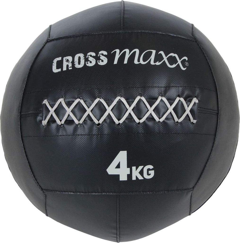 Lifemaxx Crossmaxx Pro Wall Ball 4 kg Schwarz