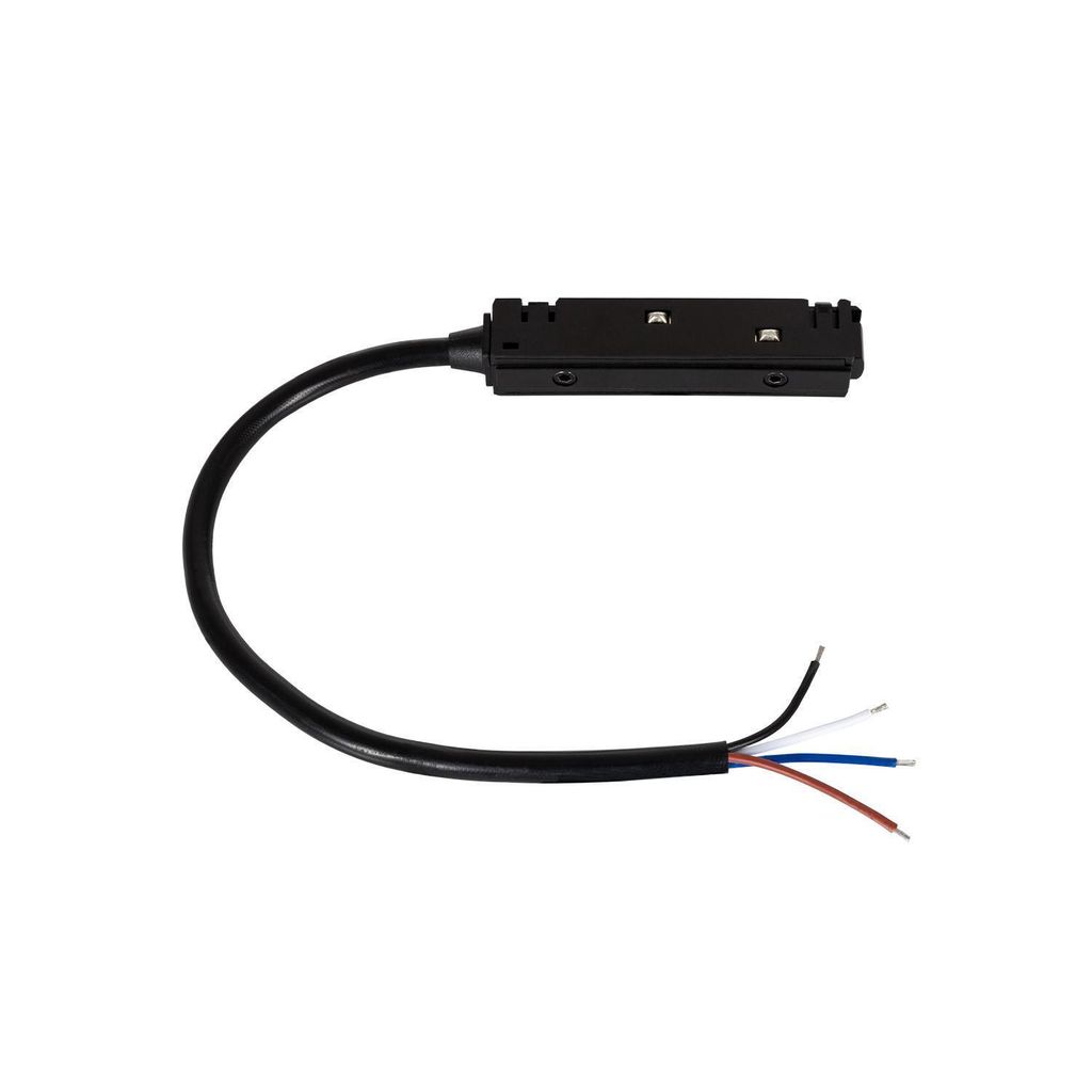 Verbinder mit Kabel für externe Stromversorgung für Magnetschiene 20mm Schwarz