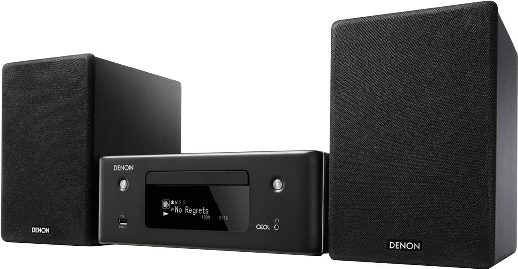 Denon N-10BK, Home-Audio-Minisystem, Schwarz, 130 W, Produktbild 