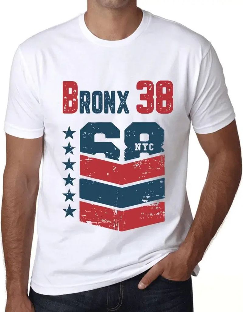 Herren Grafik T-Shirt Bronx 38 Geschenk 38. Geburtstag Jahrestag 38 Jahre Jubiläum 38 Jährige Mann Jahrgang 1986 Kurzarm Lustige Druck