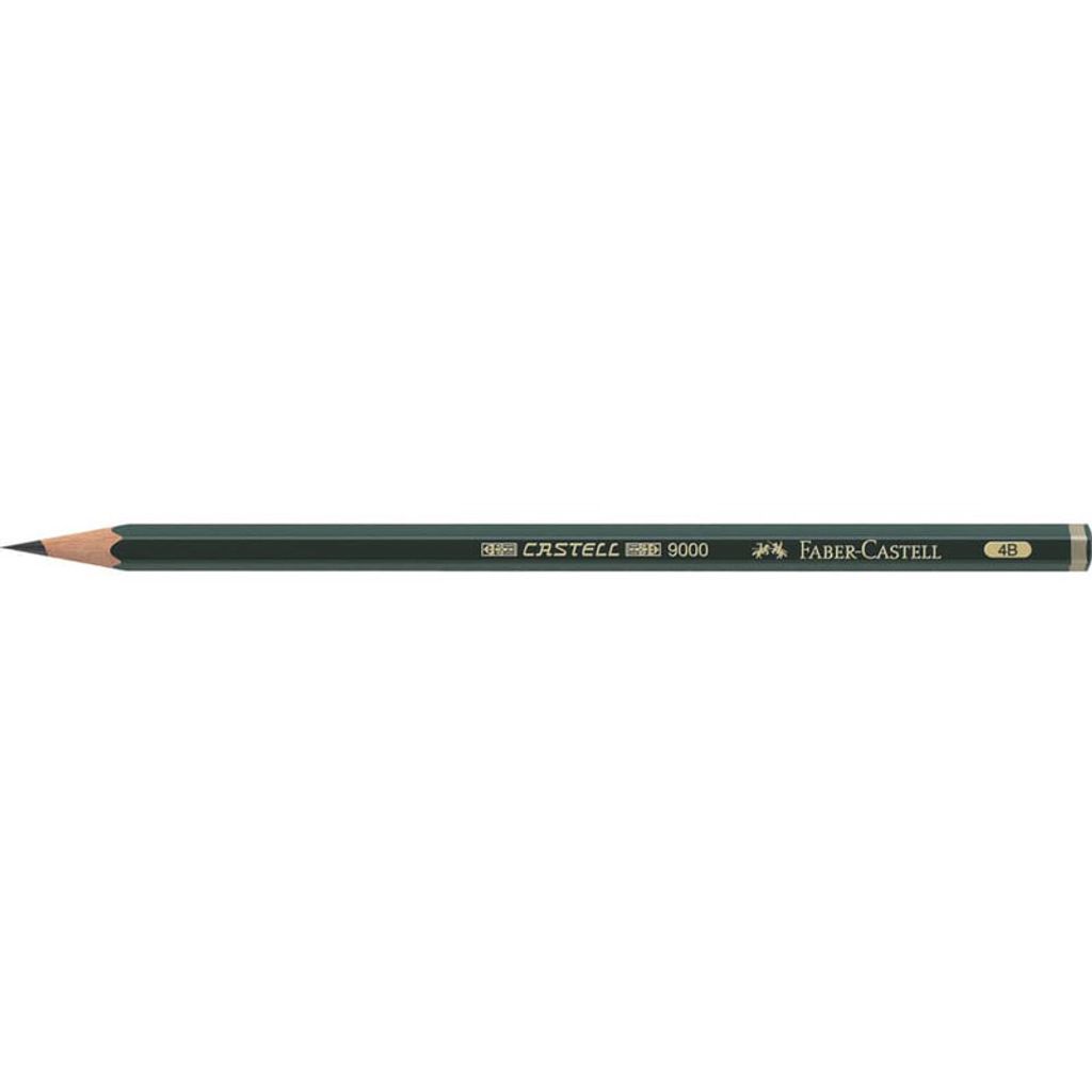 Matita Faber-Castell CASTELL 9000 119004 4B verde scuro Immagine del prodotto 