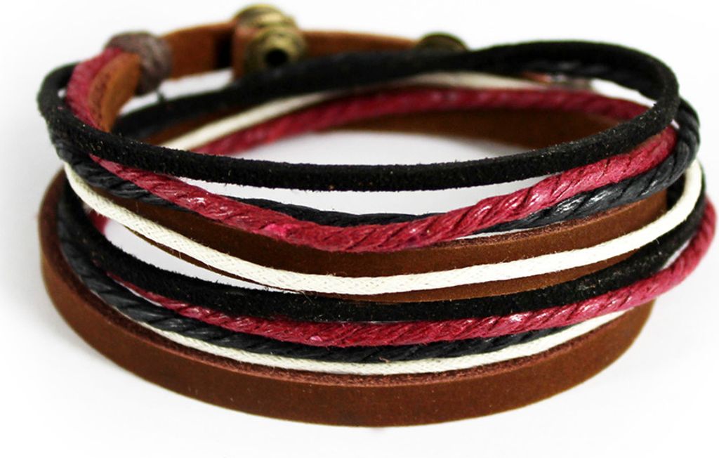 axy Lederarmband Wickelarmband Armband Echtlederarmband für Herren Damen Männer Jungen Armschmuck