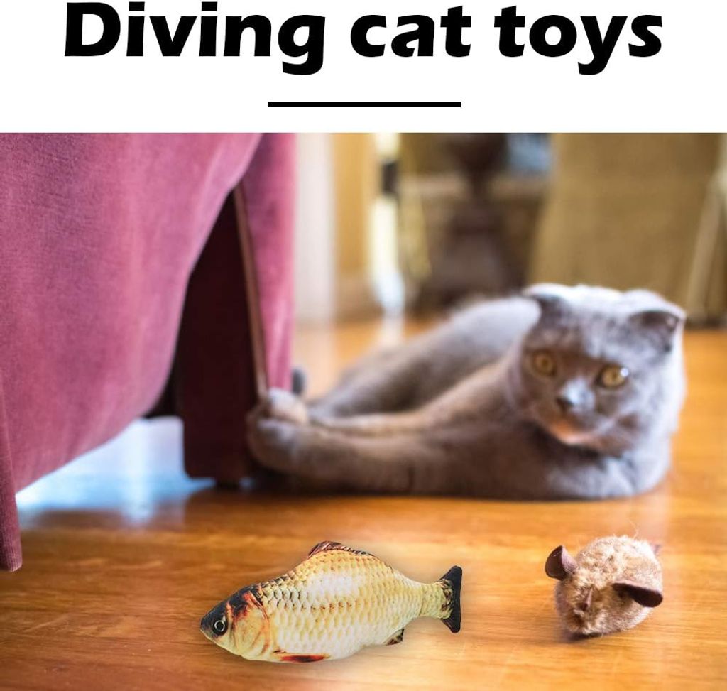 Katzenspielzeug Elektrisch Fisch, Katze Spielsachen Fisch Produktbild 3