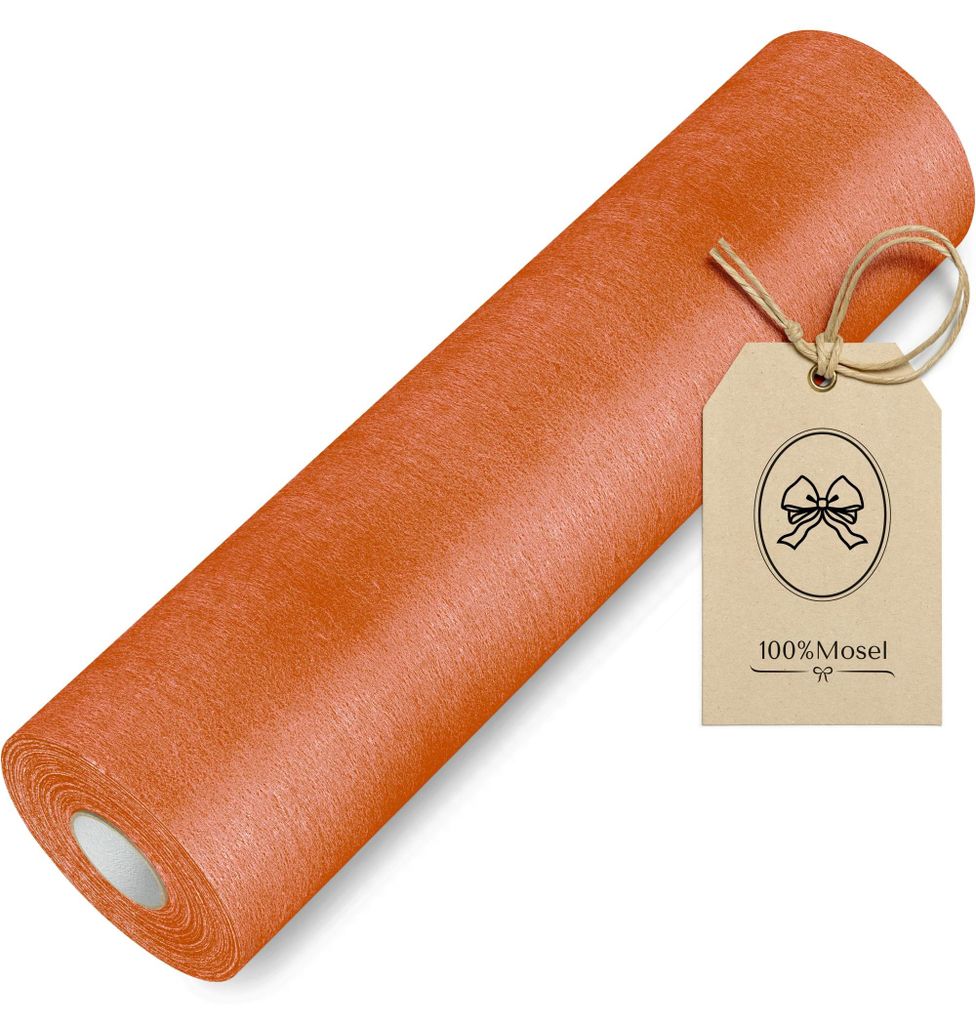 100%Mosel Vlies Tischläufer, in Terracotta (30 cm x 25 m), Produktbild 