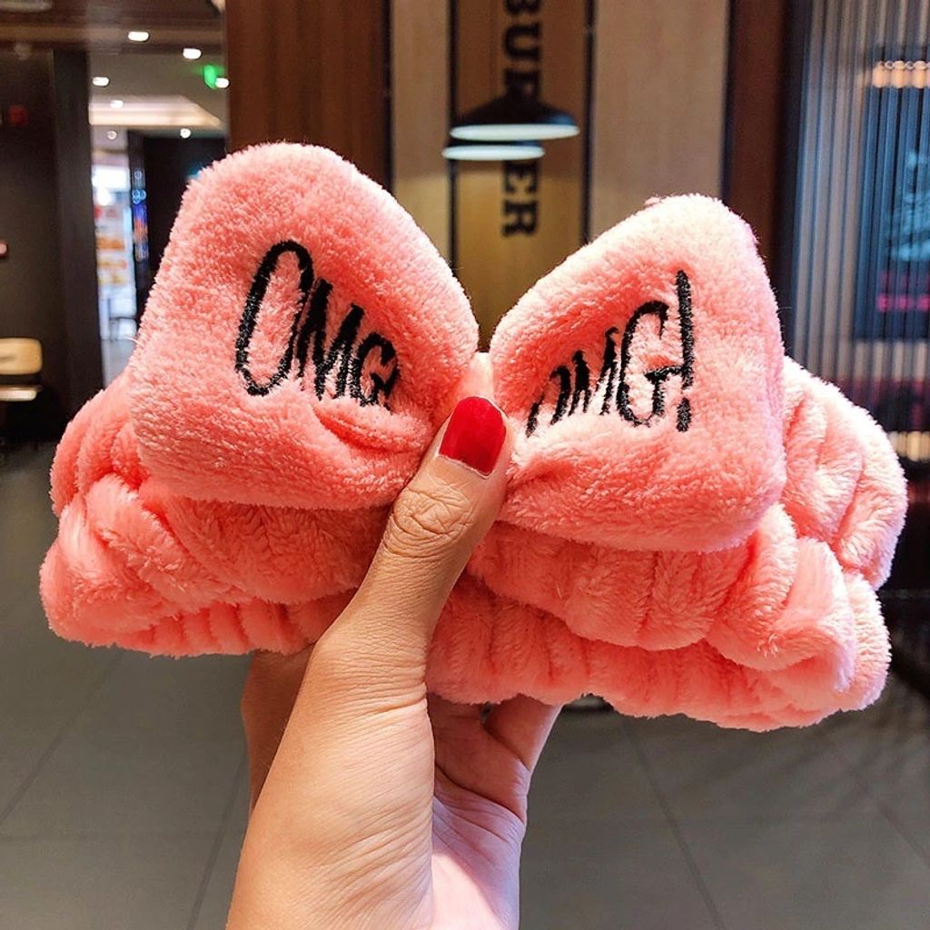 OMG Kosmetisches Stirnband in Rosa – Ideal zum Baden und Schminken KP7744
