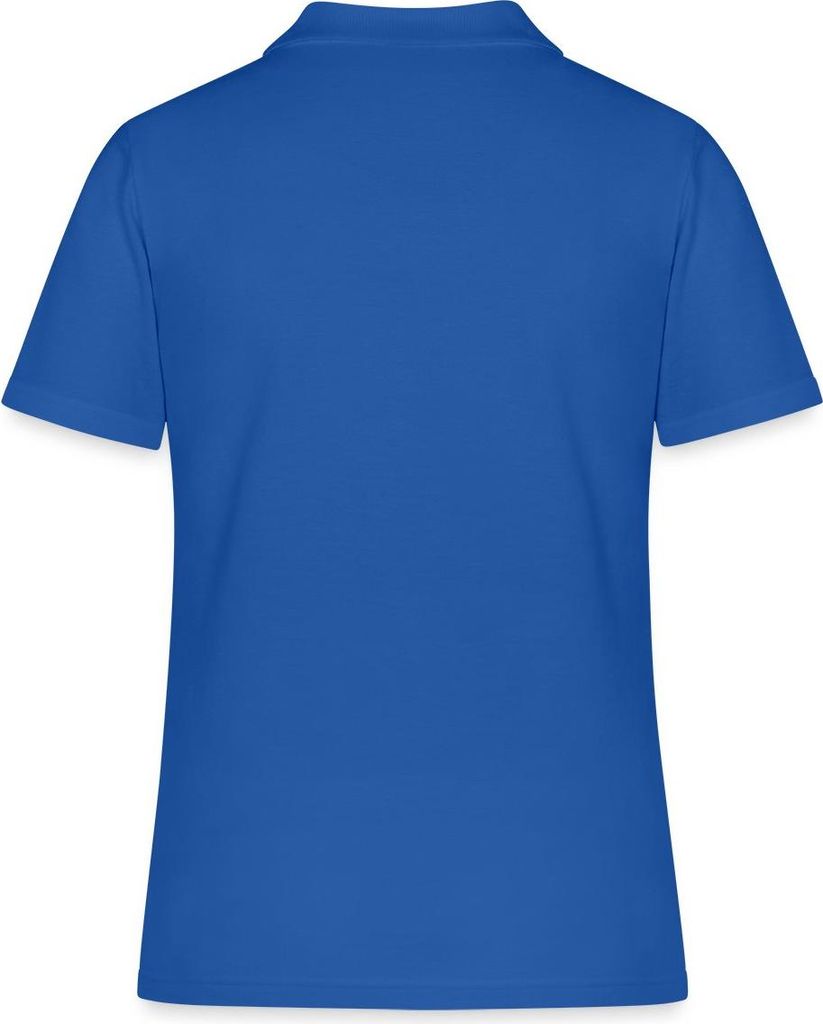 Spreadshirt Superman Original Logo S-Shield Stick Poloshirt Damen, L, Royalblau