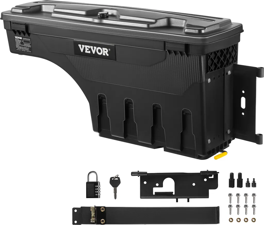 Box Attrezzi VEVOR per Timone Rimorchio 25L - Carico 34kg Professionale