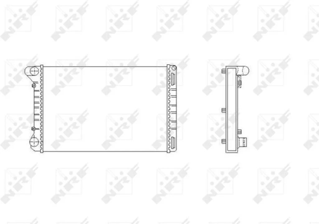 Radiateur de refroidissement moteur NRF 53665 pour Fiat Punto OE 46524619