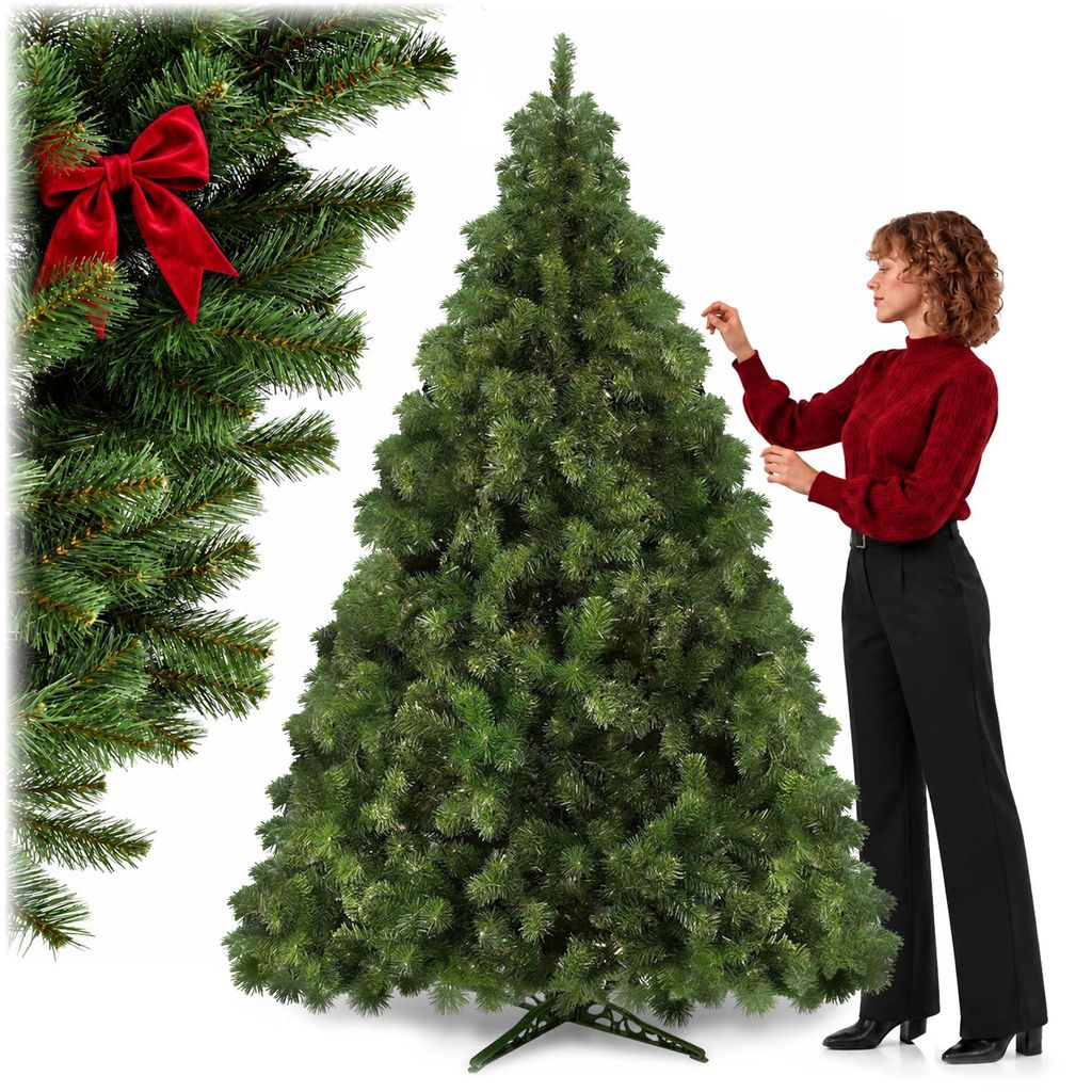 KADAX Künstlicher Weihnachtsbaum, Weihnachtsbaum, 220cm, Produktbild  KI-generiertes Bild