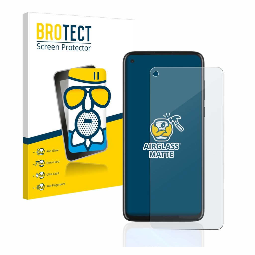 BROTECT Entspiegelungs Schutzglas für Motorola Moto G8 Power Schutzfolie Panzer Folie Glas Display Schutz matt