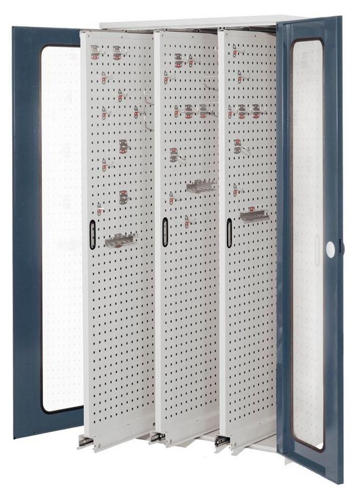 Kappes RasterPlan Vertikalschränke 1950x1000x600mm Modell 85 Sichtfenstertüren anthrazitgrau