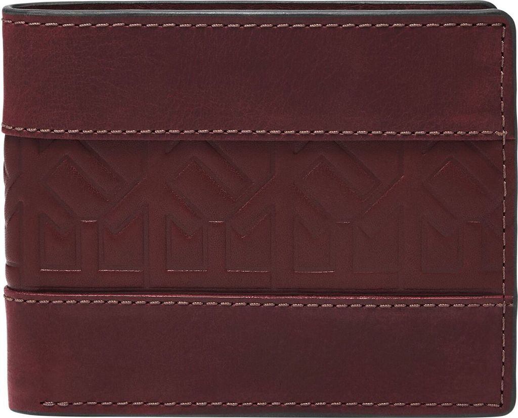 FOSSIL Kartenetui Everett Bifold With Flip ID Eggplant rot