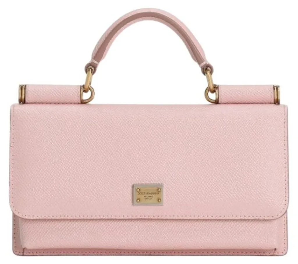 Petit Sac en Tissu Rose Dolce & Gabbana et ses Finitions Dorées Luxe