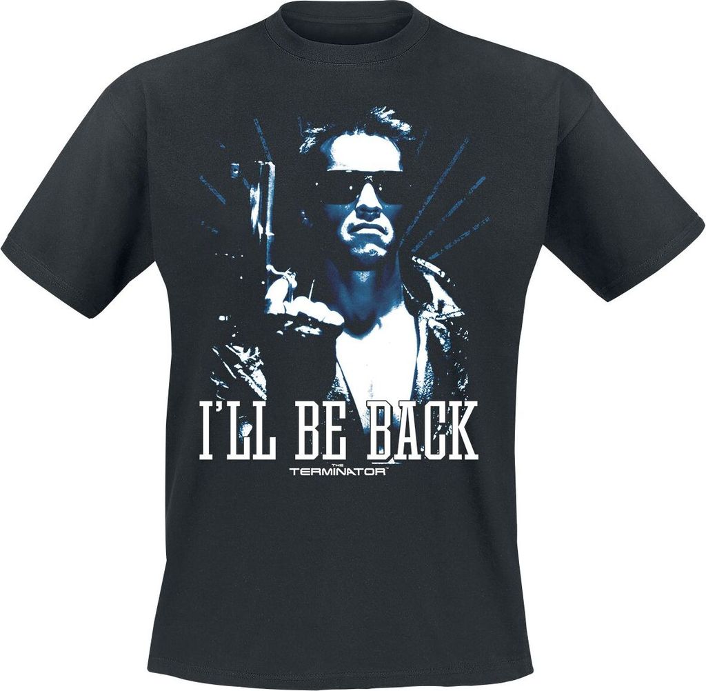 Terminator T-Shirt Herren I'll Be Back schwarz Fan-Merch, Produktbild 