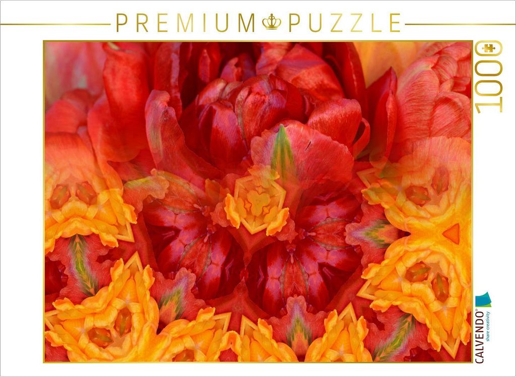 CALVENDO Puzzle Ein Motiv aus dem Kalender Tulpenphantasie | 1000 Teile Lege-Größe 64x48cm Foto-Puzzle für glückliche Stunden