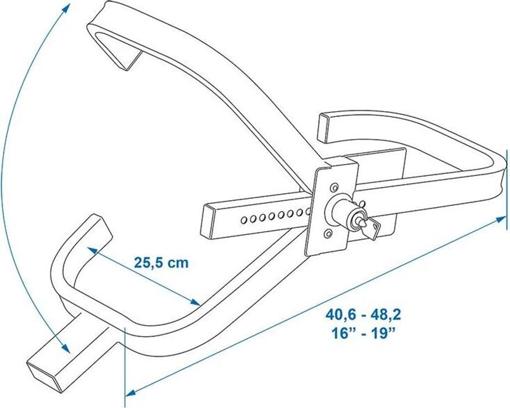 Radklemme XL 16-19 Zoll bis 255mm Reifenbreite mit Produktbild 