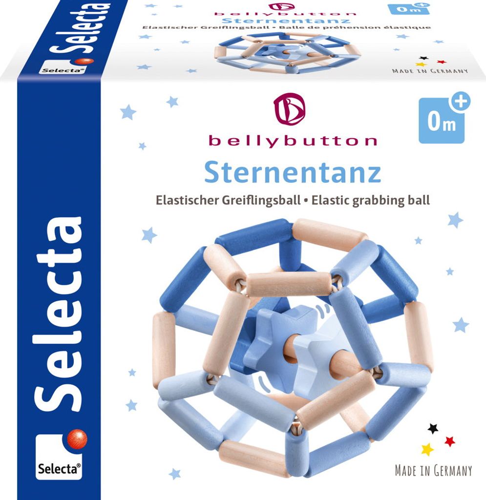 Selecta 64022 Sternentanz blau, Greiflingsball, 11,5 cm