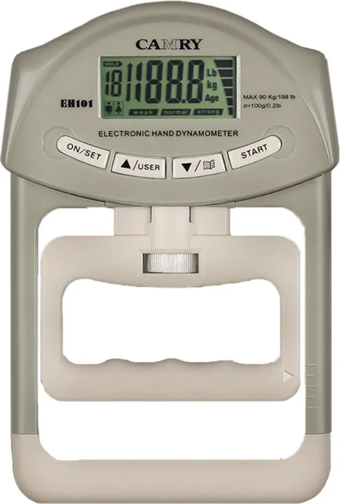 Dynamomètre de Main Électronique pour Rééducation et Sport Gris